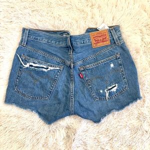 Levi’s 501 Distressed denim shorts